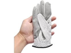 Guantes de golf de una sola pieza, transpirables, suaves, de piel, para mano izquierda o derecha, sin marca.