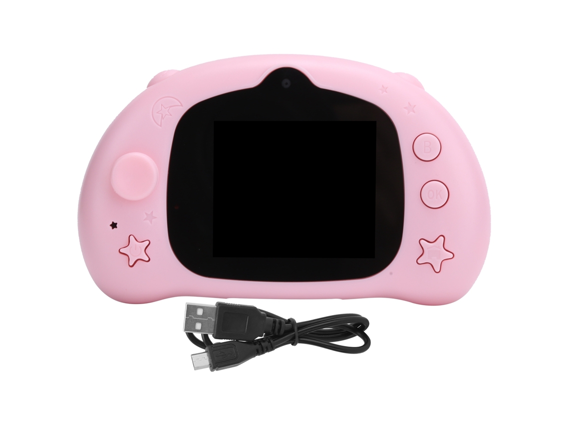 Cámara digital D2026n para niños, 12 MP, bonita videocámara con pantalla LCD, regalo de cumpleaños, color rosa.