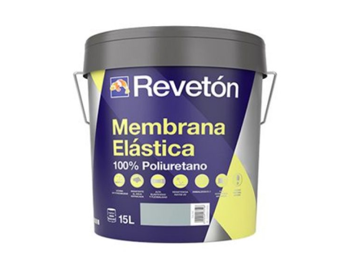 Membrana Elastica 100% Poliuretano Rojo 15 Lt REVETON