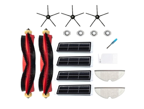 Conjunto de filtro de escova lateral para xiaomi roborock s6 s60 s65 s5 max t6 vácuo