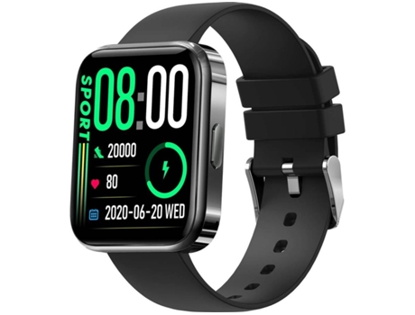 Smartwatch MDUG Monitor de Frequência Cardíaca Preto