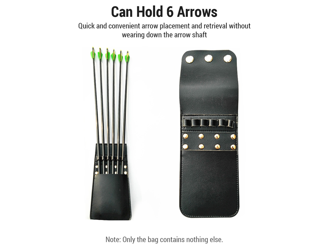 Estuche Para Accesorios De Tiro Con Arco Con Capacidad Para 6 Flechas. Estuche Para Arco Para Entrenamiento Y Caza Al Aire Libre.