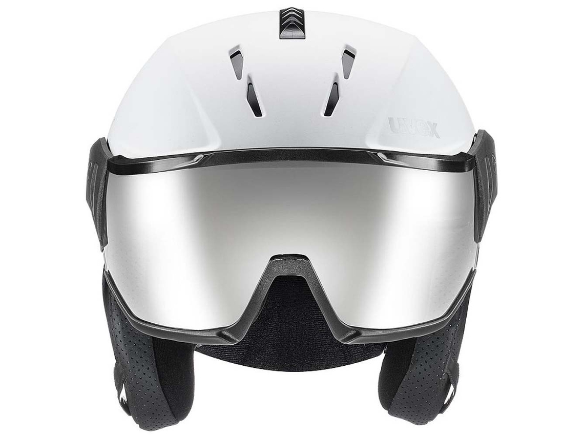 Casco UVEX Capacete Instinct Visor Branco 56-58 cm