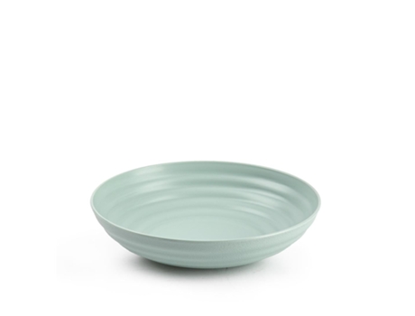 Plato Semi Hondo 19 Cm Reutilizable Ideal Fiestas Verde PLASTIC FORTE