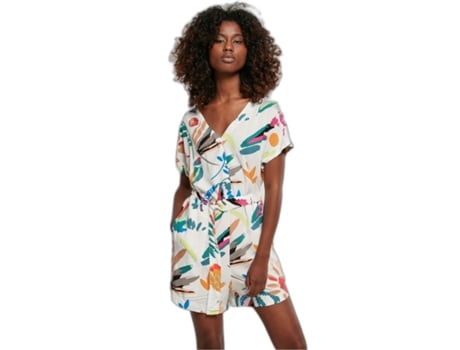 Mono corto con cinturón para mujeres URBAN CLASSICS Viscose XS