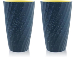 Set De 2 Vasos De Baño Inquebrantables, Suaves Y Duraderos, Vasos Para Cepillo De Dientes (azul Claro)