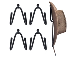 Organizador De Pared Para Sombreros De Vaquero - 4 Unidades (sombrero No Incluido)