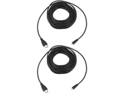 2 Cables De Conversión De Vídeo Macho A Macho De 10 M