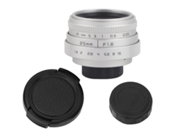Lente Gran Angular 25mm F1.8 Para Cámara Mirrorless Nikon Y Montura Cctv C