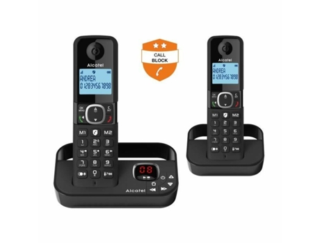 Teléfono Fijo ALCATEL F860 (Negro)