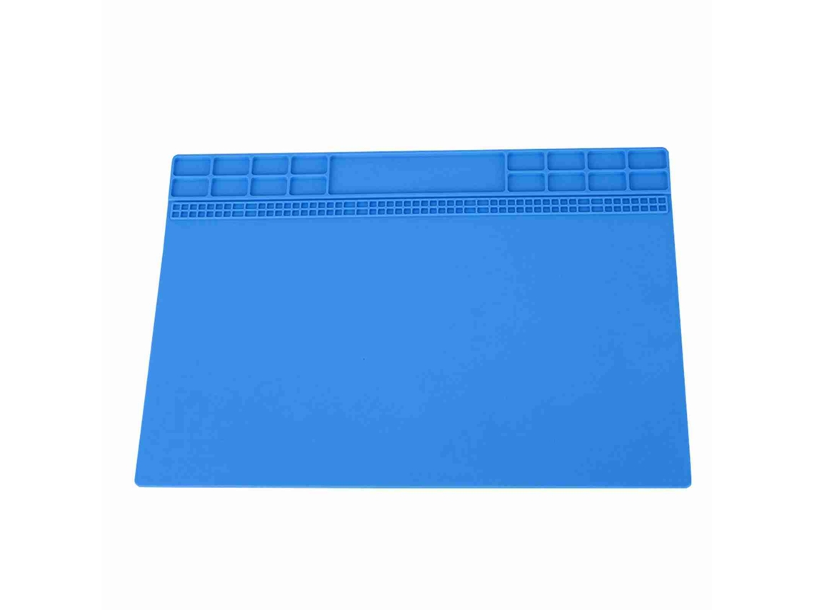 Almofada Isolante Térmica Resistente À Calor Plataforma Manutenção Celular/computador Azul Escuro 350x250mm
