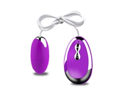 Vibrador Impermeable De Silicona Con Control Remoto Con Cable De 20 Frecuencias Para Mujeres (prpura) Yizhood