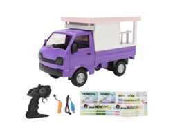 Coche de derrape teledirigido RC 2026 color morado con luces y efectos de sonido, camión de juguete para niños