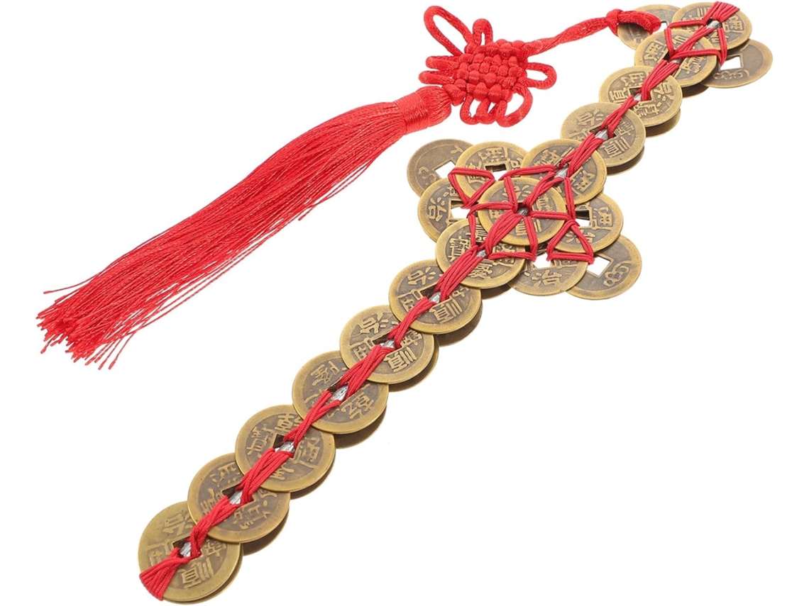 Adorno Feng Shui De Cobre Trenzado De 23 Cm, Estilo Antiguo