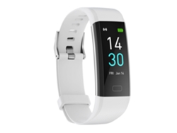 Pulsera de Actividad VAMWIN S5 para Medición de la temperatura corporal Tensión arterial Frecuencia cardiaca Podómetro (Blanco)