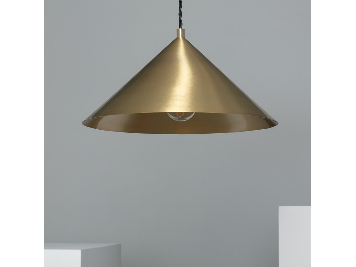 Lámpara Colgante LEDKIA (Dorado - E27 - 40 W - Metal)