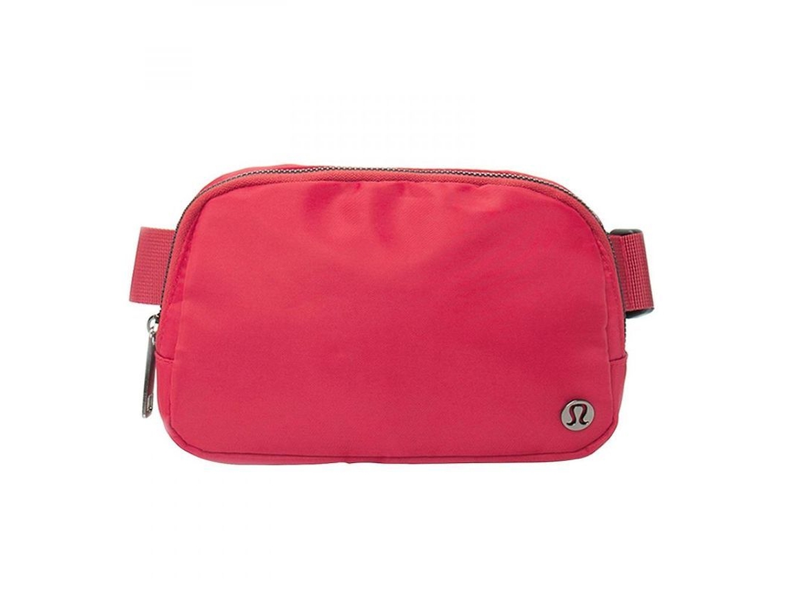 Riñonera para correr, mochila cruzada unisex con correa ajustable para deportes, senderismo y viajes, Xov Rojo