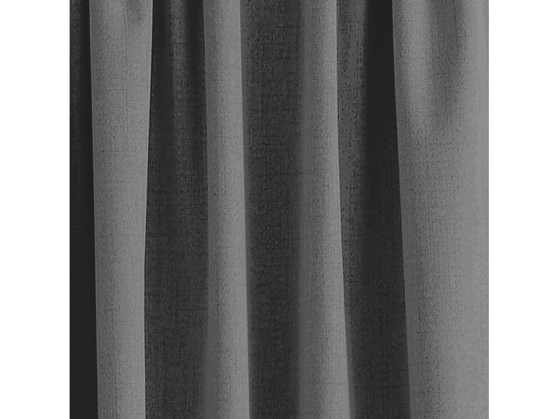 Cortina Plisada De Poliéster Gris 140 X 280 Cm Teidor