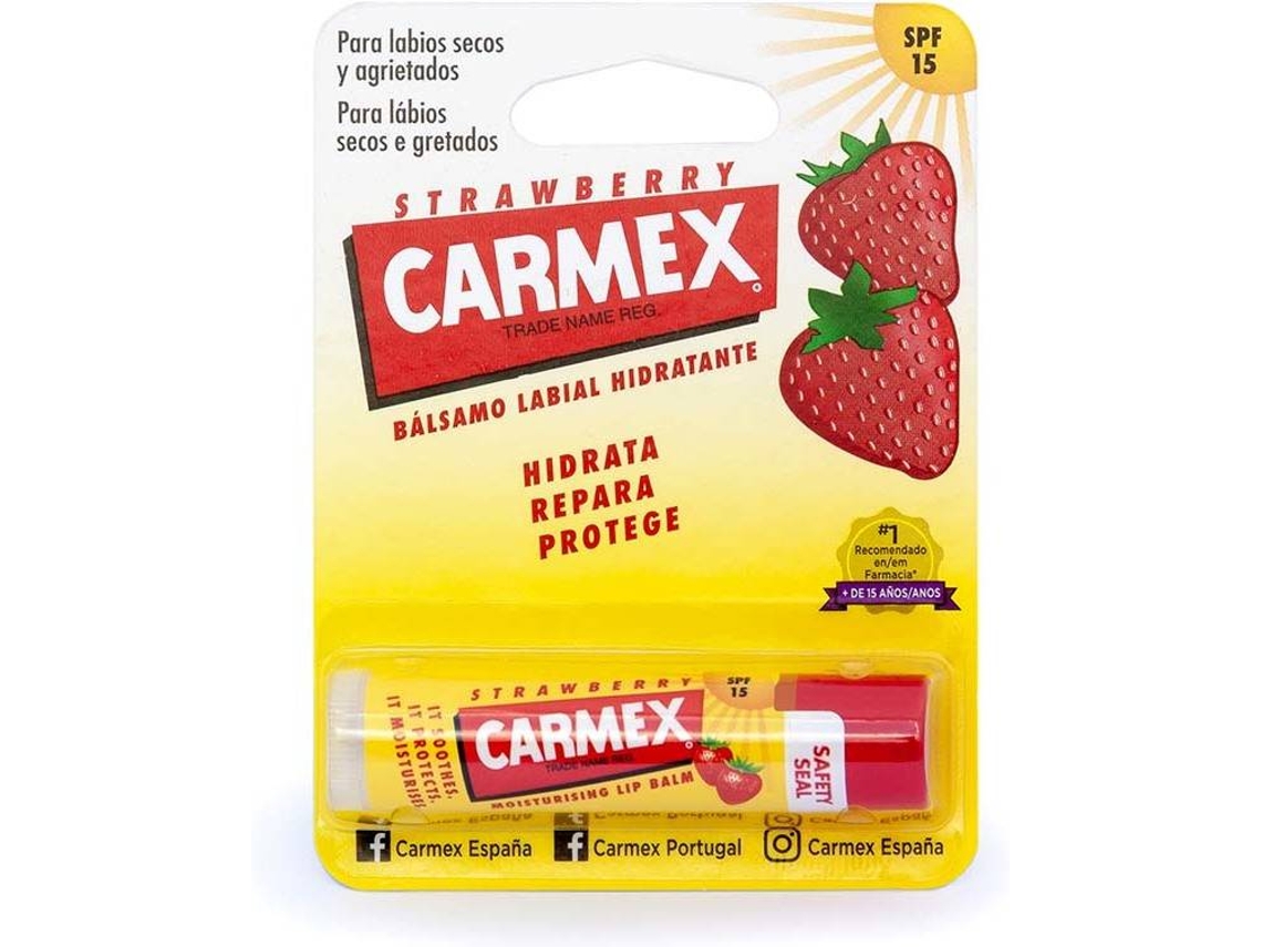 Protector Solar Labial CARMEX Strawberry SPF 15 (4,25gr)
