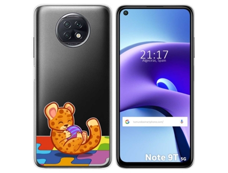 Carcasa Xiaomi Redmi Note 9T 5G TUMUNDOSMARTPHONE Dibujos Transparente Multicolor