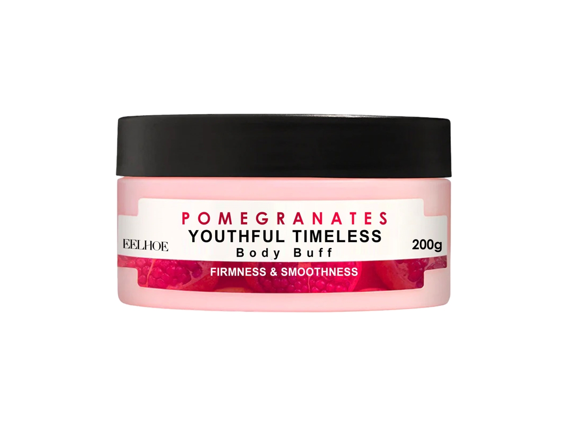 Gel exfoliante corporal de granada Eelhoe: limpiador exfoliante, rejuvenecedor e hidratante.