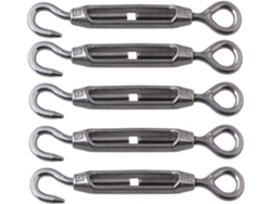 KOFIHETY Juego de tensores ajustables de acero inoxidable 304 fundido con precisión Silica Sol para terrazas y cercas. Soporte resistente con propiedades antio