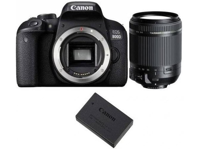 Kit Cámara Réflex CANON EOS 800D + Tamron 18-200mm F3.5-6.3 Di II VC + LP-E17