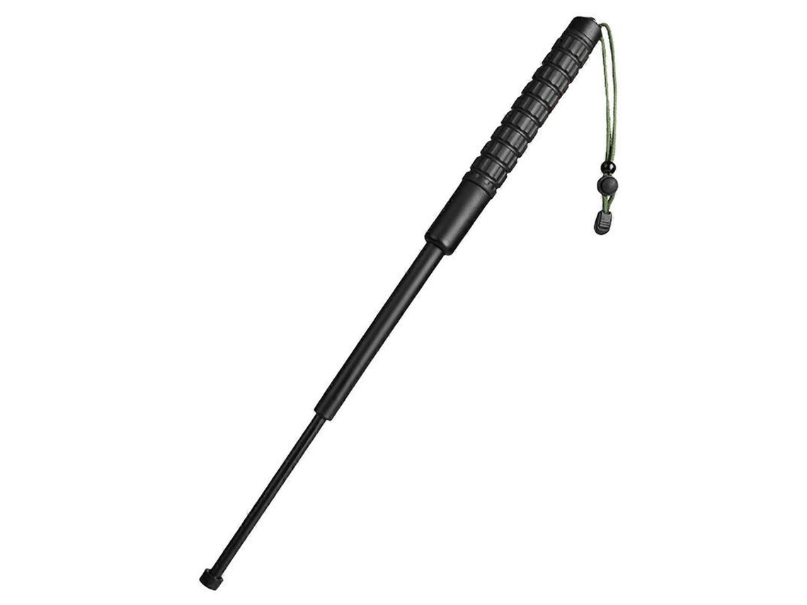 Bastón Telescópico 66cm 3 Secciones Mango Goma Pvc Resistente Seguridad Exterior Coches