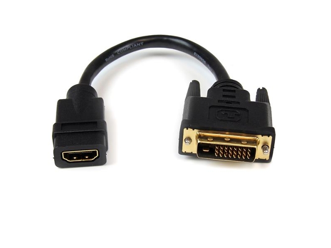 Adaptador HDMI STARTECH.COM HDMI - DVI-D M/F HDMI 19p DVI-D 25p Negro