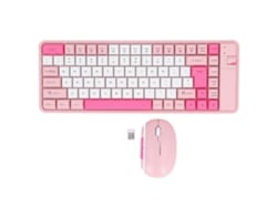 Combo De Teclado Y Ratón Inalámbricos Rosa
