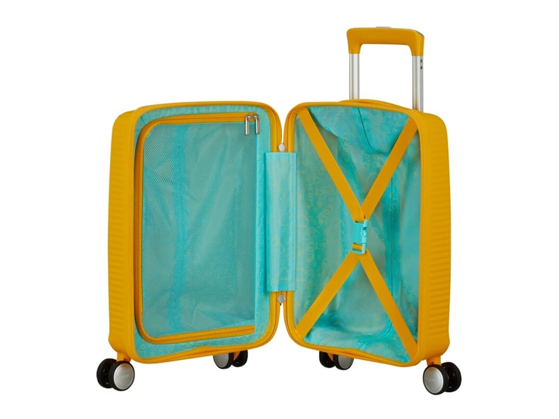 Maleta pequeña 47cm 4r Soundbox Mini Amarilla American Tourister