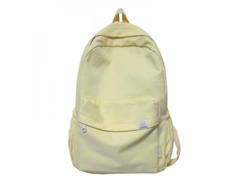 Mochila De Nylon Impermeable Para Mujer Viaje Escolar Adolescentes Color Sólido 20-35l Amarillo