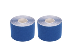 2026rebe-2pcs Correa de kinesiología atlética 5cmx5m Protector muscular para fitness y bádminton Azul oscuro