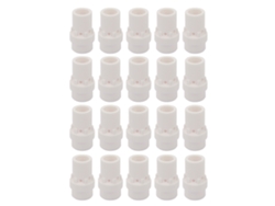 20 Peças Difusor De Gás Cerâmico Anel De Turbulência Acessórios Para Binzel 36kd Soplete De Solda E Corte