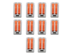 2026as-10 Piezas de Conector Terminal de Bloque de Cable Abrazadera Rápida para Cable Flexible Rígido Pct212