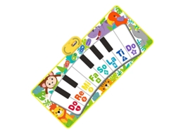 Tapete de piano musical multifuncional (100 x 43,5 cm) para niños, teclado de piano de suelo para niños con MIDI.