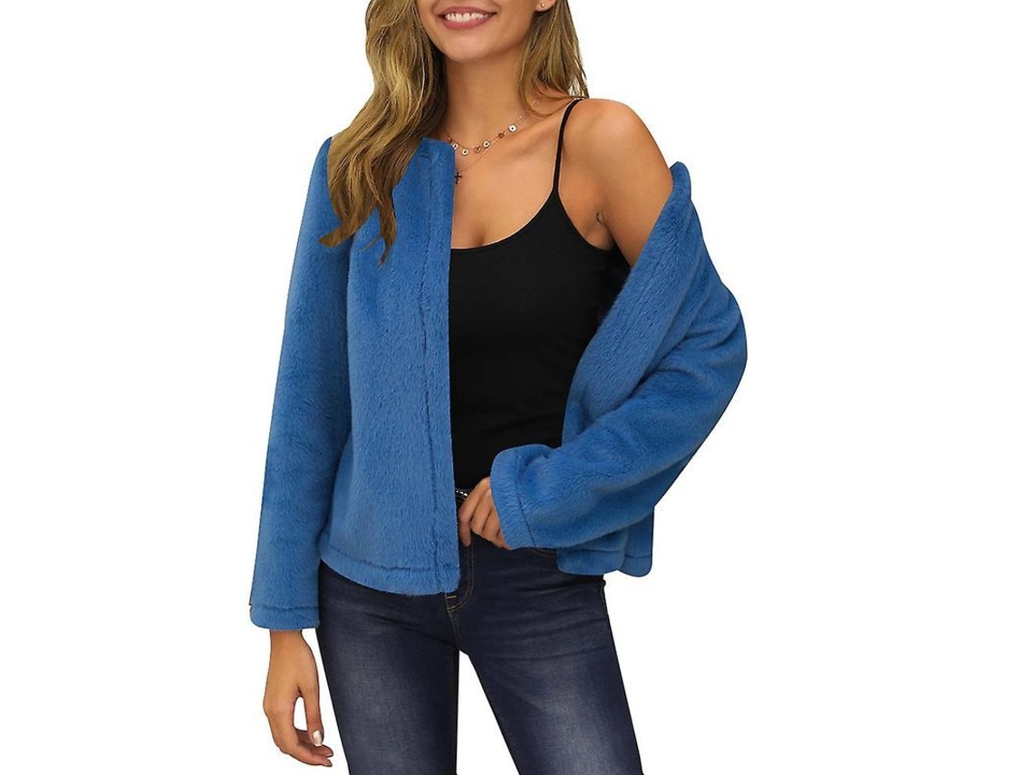 2026-cardigan De Pelo Mujer Manga Larga Suéter Abrigo Casual Otoño Primavera Nuevo