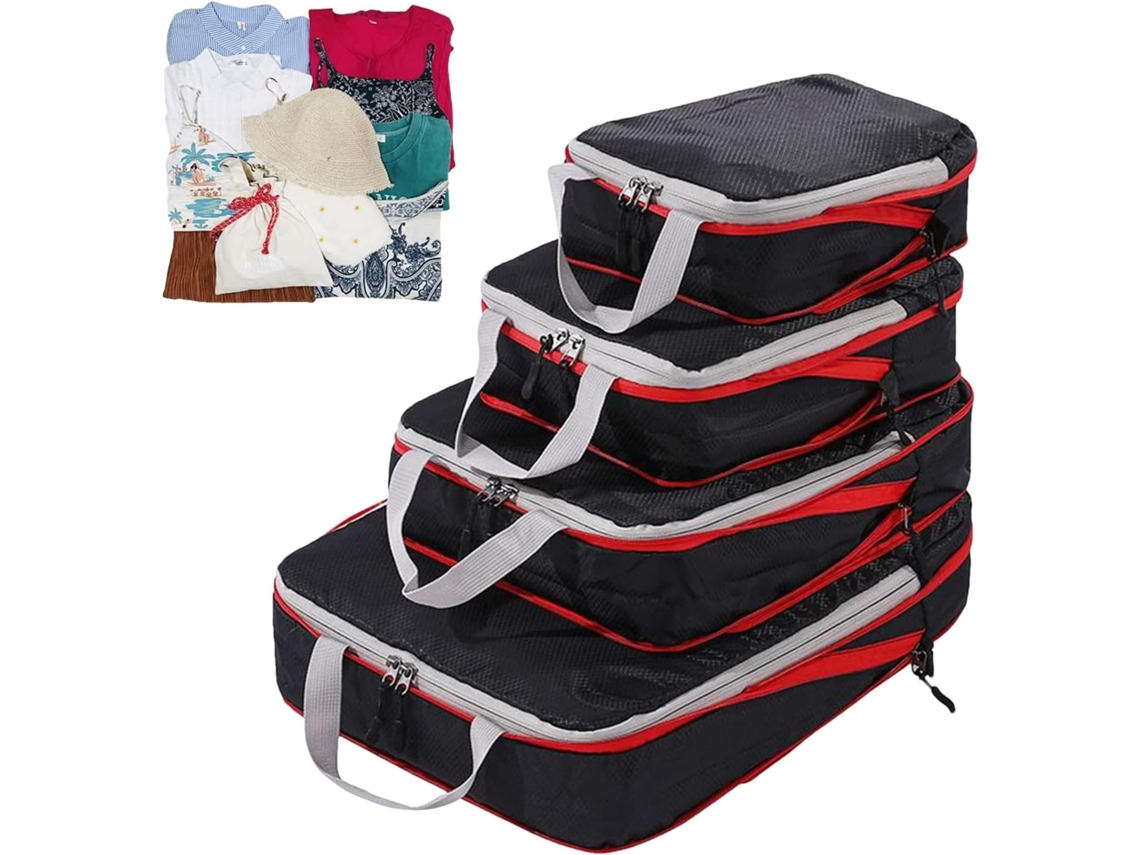 Bolsas de compresión para equipaje | Bolsas de compresión para organizar el equipaje y optimizar el espacio en viajes de negocios, Cru Slowmoose