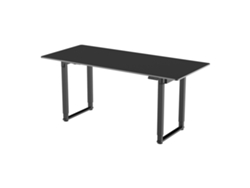 Escritorio Kirkkonummi regulable en altura aglomerado 180x80cm - Negro PRO.TEC