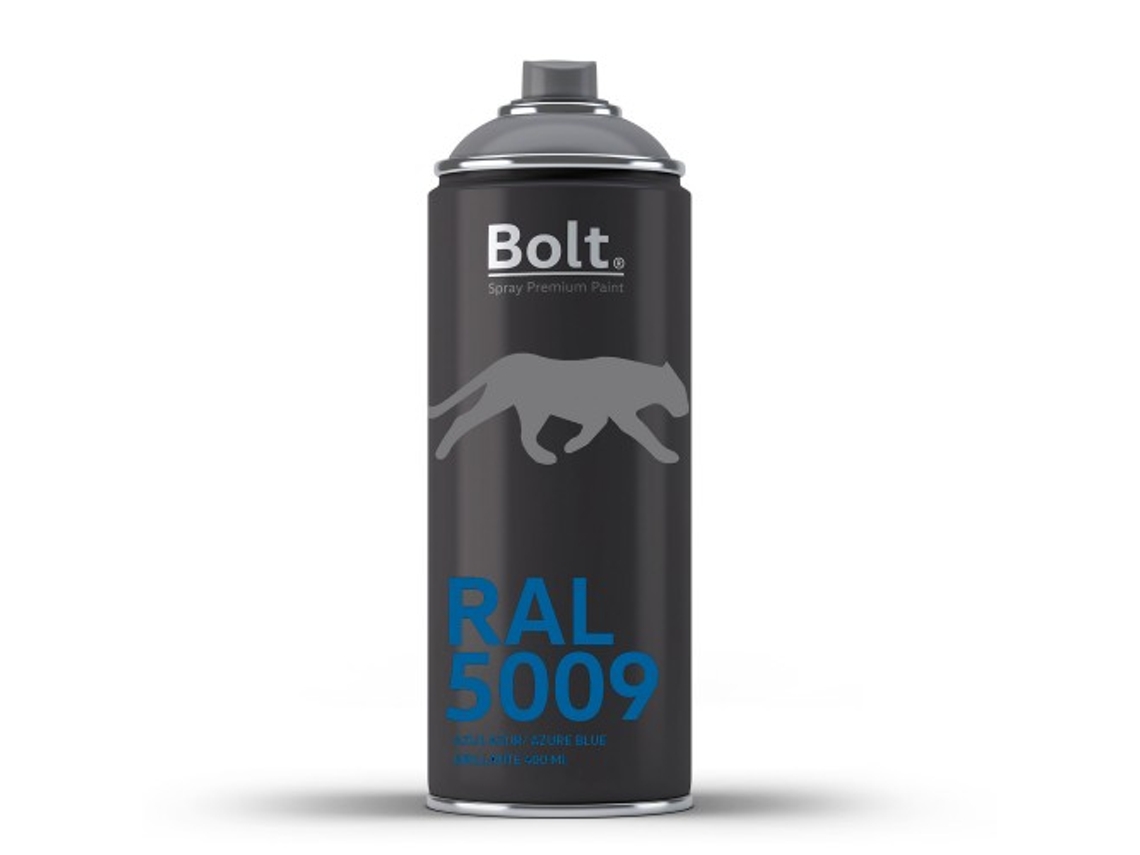 Spray Bolt Premium Acrilico Brillante Ral 400 Ml (Ral 5009 Azul Azur)
