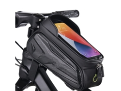 Bolsa de guía para bicicleta impermeable, bolsa de almacenamiento para el cuadro delantero de la bicicleta con visera solar y Gusshious