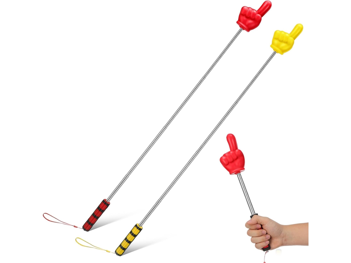 Bastones telescópicos de plástico para profesores, punteros retráctiles para clases y presentaciones, Gokoco