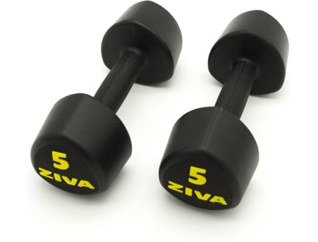 Mancuernas ZIVA Classic Negro (5 kg - 2 unidades)