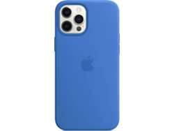 Funda MagSafe iPhone 12 Pro Max APPLE Silicona Azul Capri