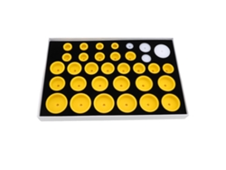 Kit profesional de troqueles de presión para tapas de relojes (33 troqueles) para acero