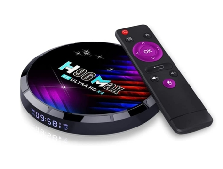 Box Smart TV YIZHOOD (Android 6K Ultra HD 4GB RAM WiFi Negro)