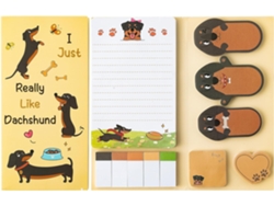 Juego de notas adhesivas Eifson Notepad con 550 hojas (perro salchicha)