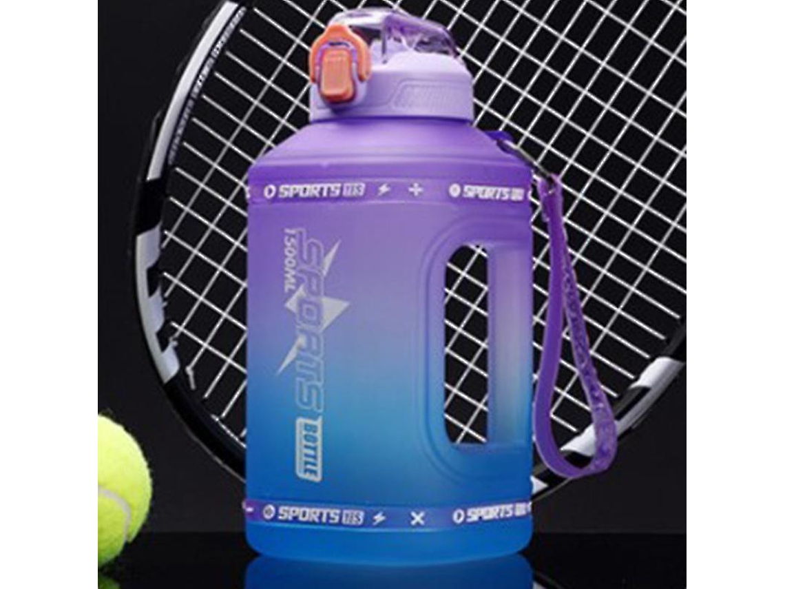 Botella De Agua Deportiva De 1,5 L Con Pajita De Silicona Para Viaje, Ideal Para Ejercicios Rosewell