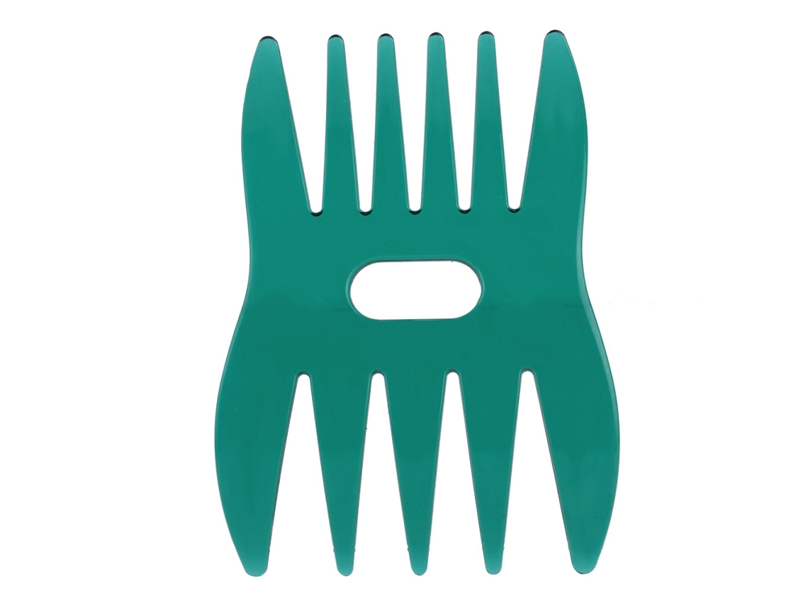 Peine De Plástico Hecho A Mano Para Hombres Y Mujeres, Dientes Anchos, Cabeza Aceite (verde)