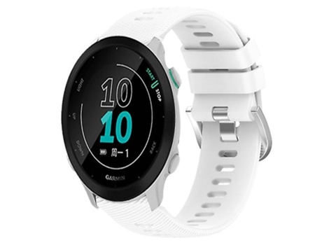 Correa para Garmin Forerunner 158 20mm correa de reloj de silicona suave de Color sólido blanco VENISYMLIS
